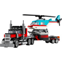 31146 Lego Creator – Náklaďák s plochou korbou a helikoptérou