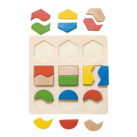 Woody – Dřevěná deska s geometrickými tvary