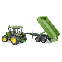 Bruder - Traktor John Deere s vlečkou