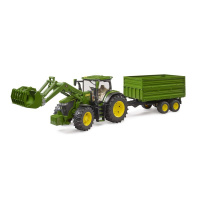 Bruder – Traktor s nakladačem a přívěsem