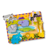 Dřevěné puzzle – Divoká zvířátka