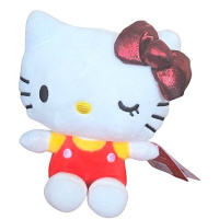 Hello Kitty - Plyšová postavička 16 cm