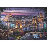 Puzzle 1000 - Světla Dunaje