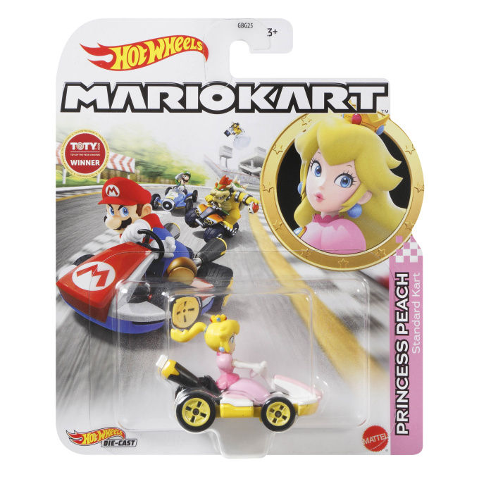 Hot Wheels - Super Mario autíčko Princess Peach