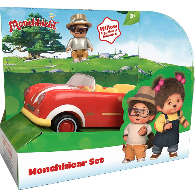 Monchhichi autíčko s figurkou