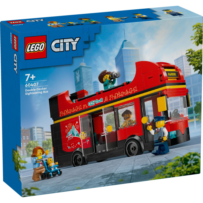 60407 Lego City –  Červený dvoupodlažní vyhlídkový autobus