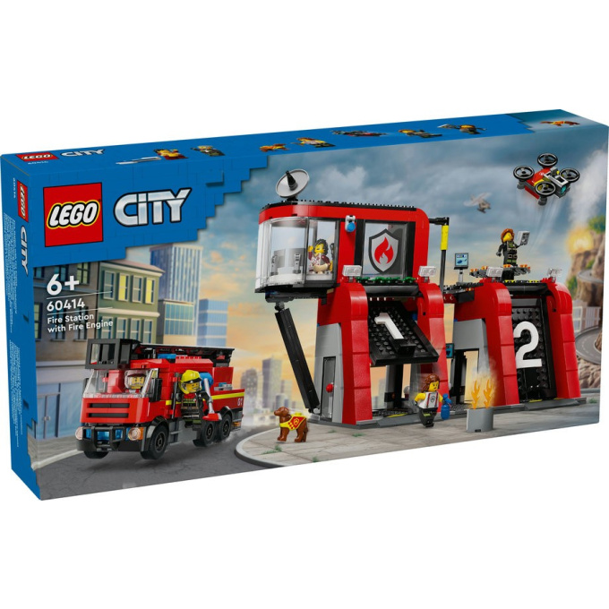 60414 Lego City – Hasičská stanice s hasičským vozidlem