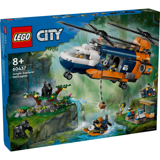 60437 Lego City – Helikoptéra na průzkum džungle v základním táboře