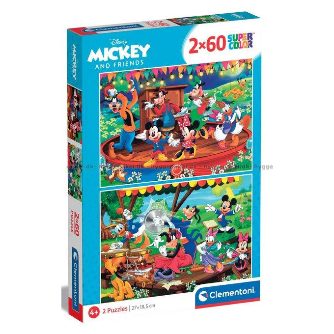 Puzzle 2x60 – Mickey a jeho přátelé