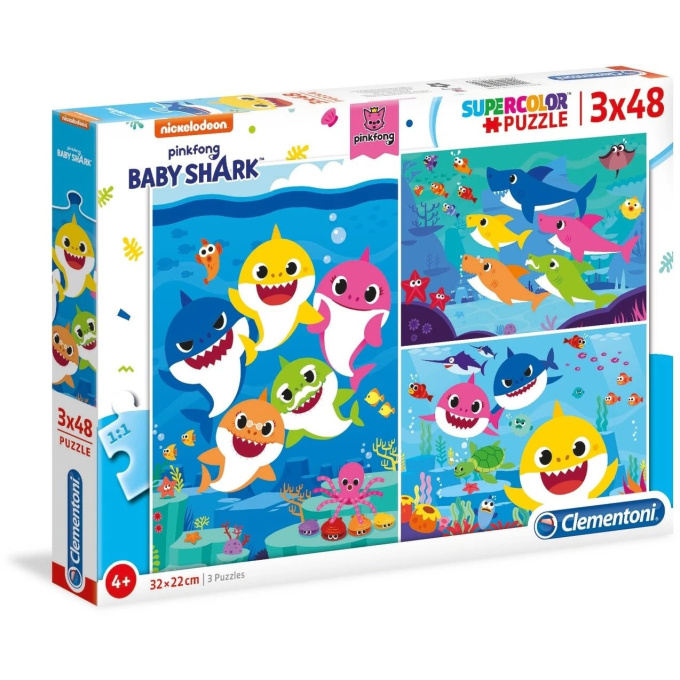 Puzzle 3x48 - Baby Shark