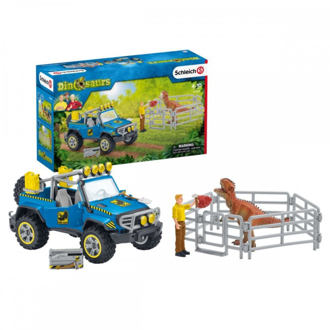 Schleich Dinosaurs – Terénní auto s výběhem pro dinosaura 41464