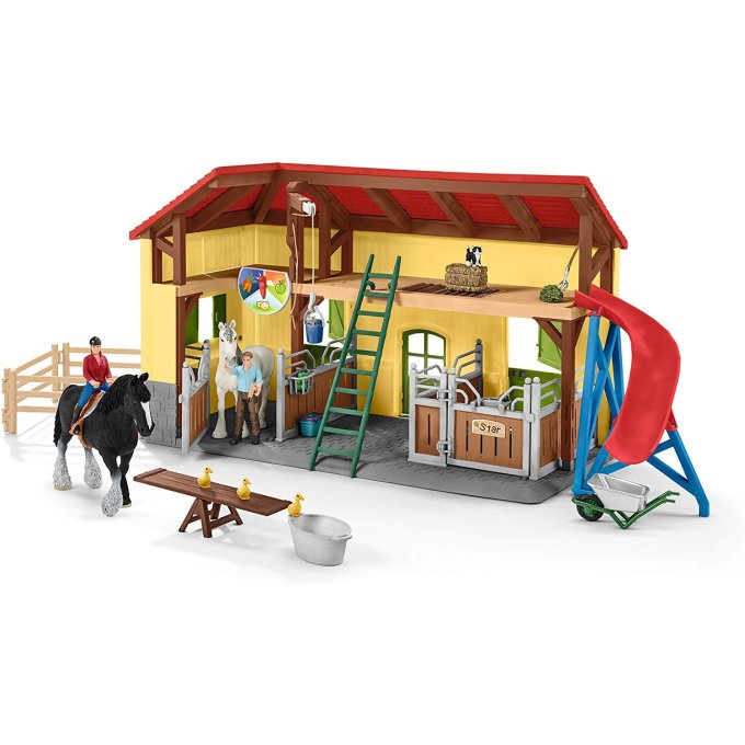 Schleich - Stáj pro koně s příslušenstvím 42485