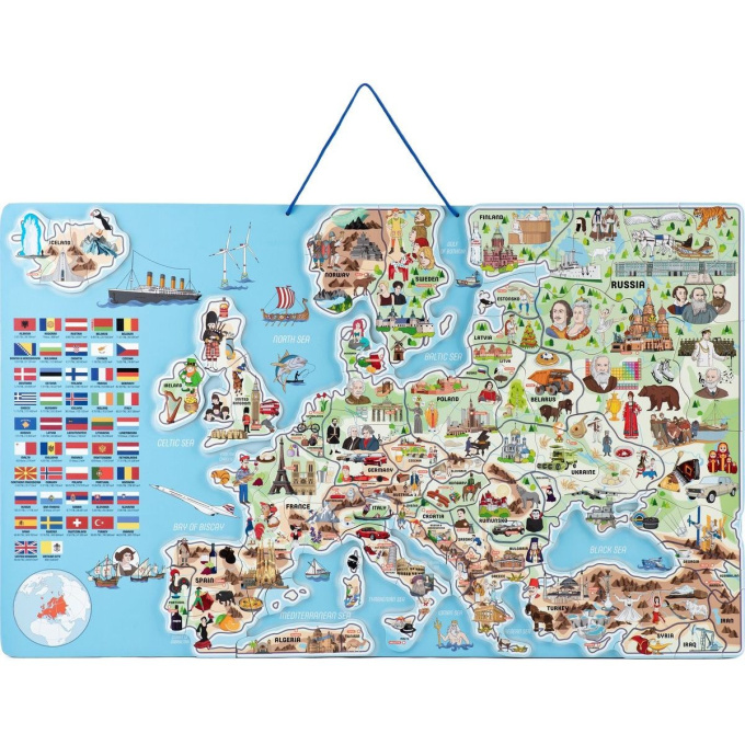 Magnetická mapa světa 3v1