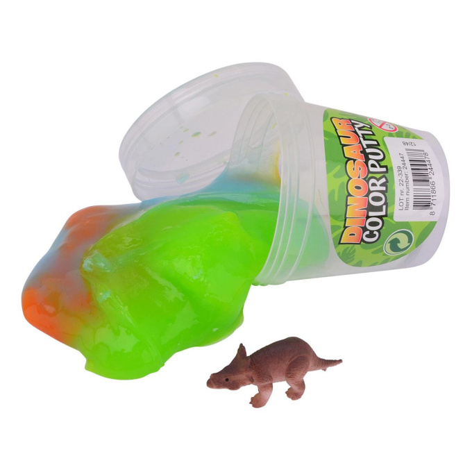 Barevný sliz s dinosaurem