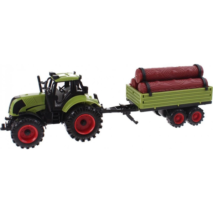 Traktor s přívěsem Traktor S Přívěsem Se Dřevem