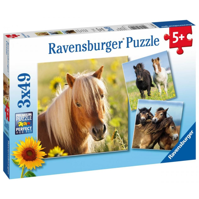 Puzzle 3x49 - Poníci