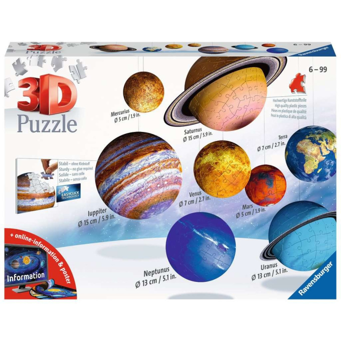 3D Puzzle – Planety