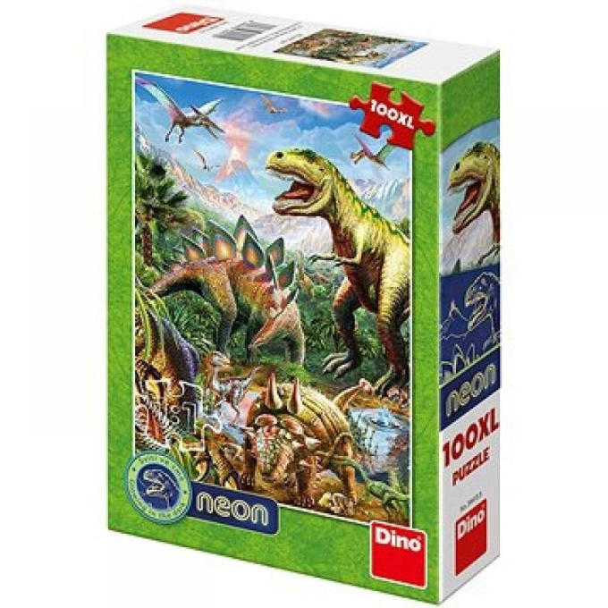 Puzzle 100 XL – Svět dinosaurů