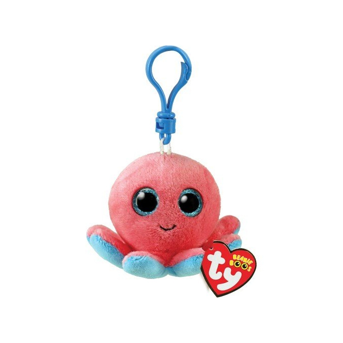 TY Beanie Boos - Plyšový přívěsek chobotnice 8,5 cm