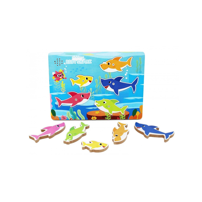 Baby Shark -  Dřevěné puzzle