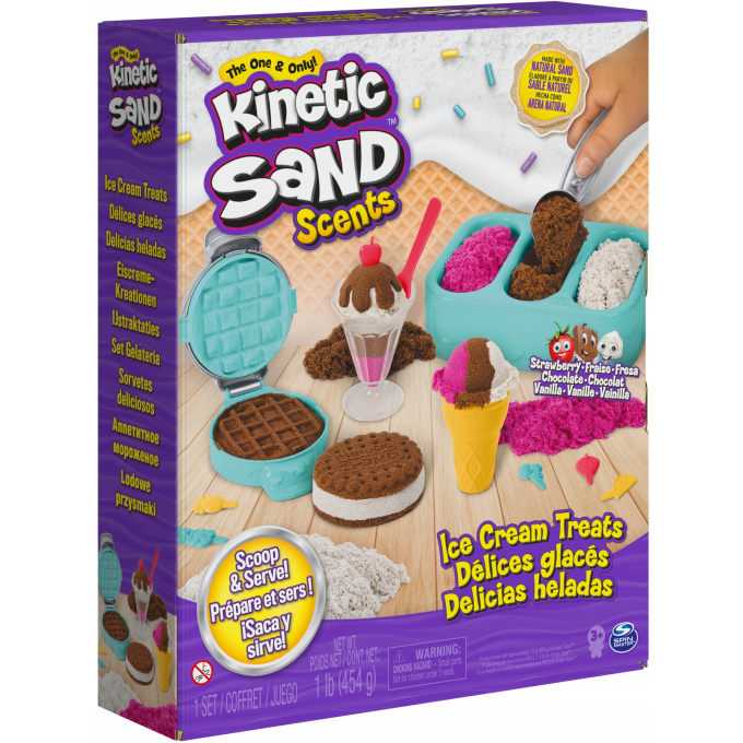Kinetický písek - Vytváření zmrzliny