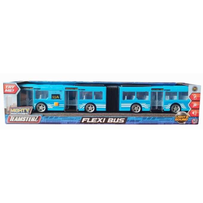 Ohýbatelný autobus Modrý