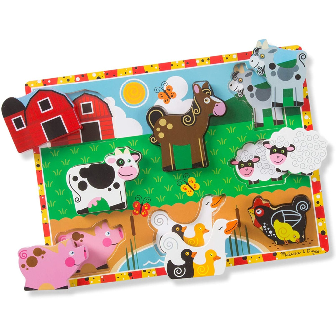 Dřevěné puzzle - Farma
