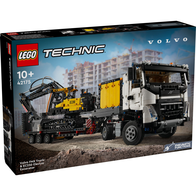 42175 Lego Technic – Nákladní auto Volvo FMX a elektrický bagr Volvo EC230