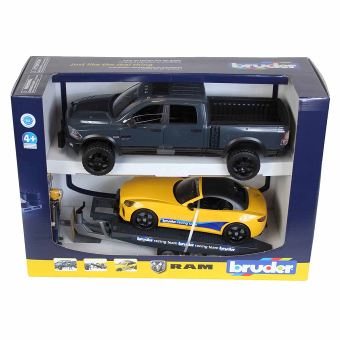 Bruder - Dodge Ram 2500 Heavy Duty s přívěsem a Roadsterem