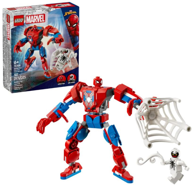 76308 Lego Marvel – Spider-Man v robotickém obleku vs. Anti-Venom