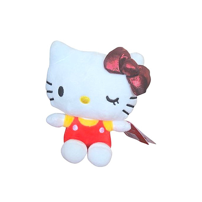 Hello Kitty - Plyšová postavička 16 cm Červená