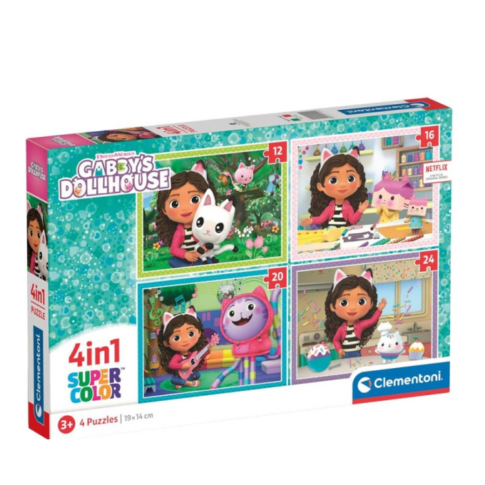 Puzzle 4v1 - Gabby's Dollhouse