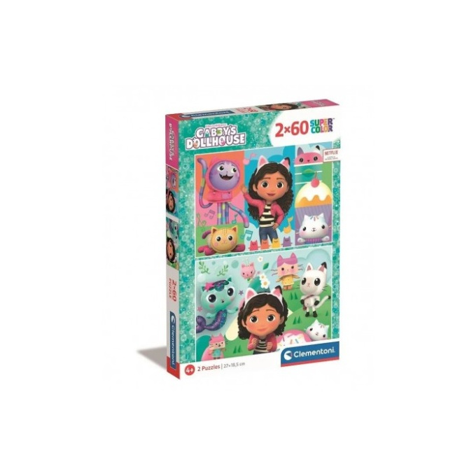 Puzzle 2x60 - Gabby's Dollhouse