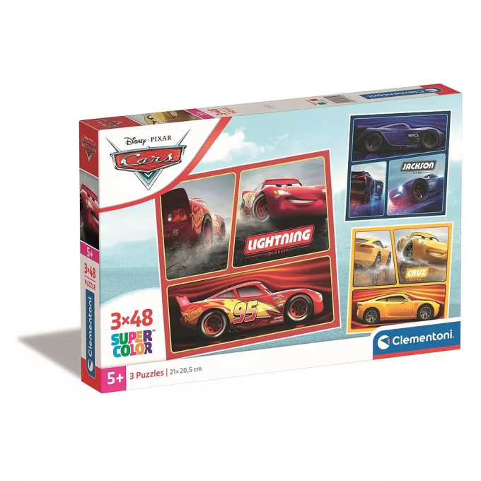 Puzzle 3x 48 – Cars