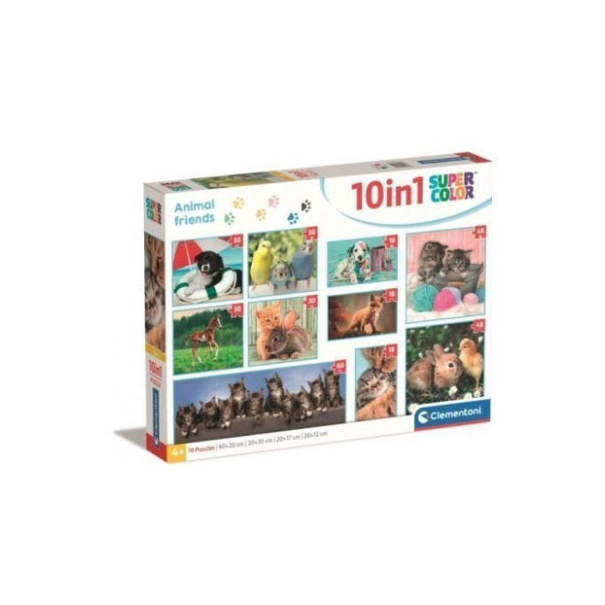 Puzzle 10v1 - Zvířecí kamarádi