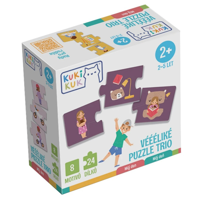 KukiKuk - Veliké puzzle trio Můj den