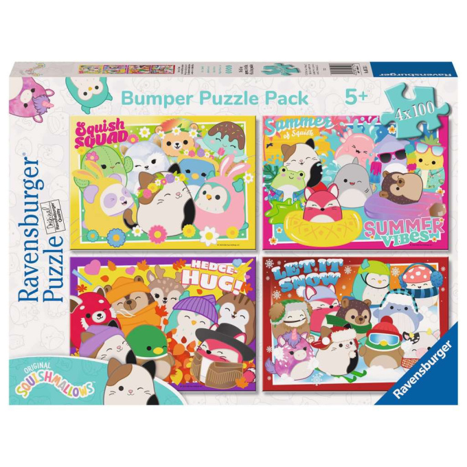 Puzzle 4x100 - Squishmallows