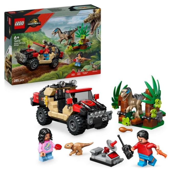 76972 Lego Jurassic World - Únik před raptorem v terénním autě