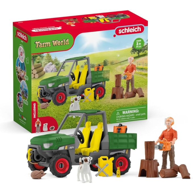 Schleich Farm World – Auto s dřevorubcem 42659