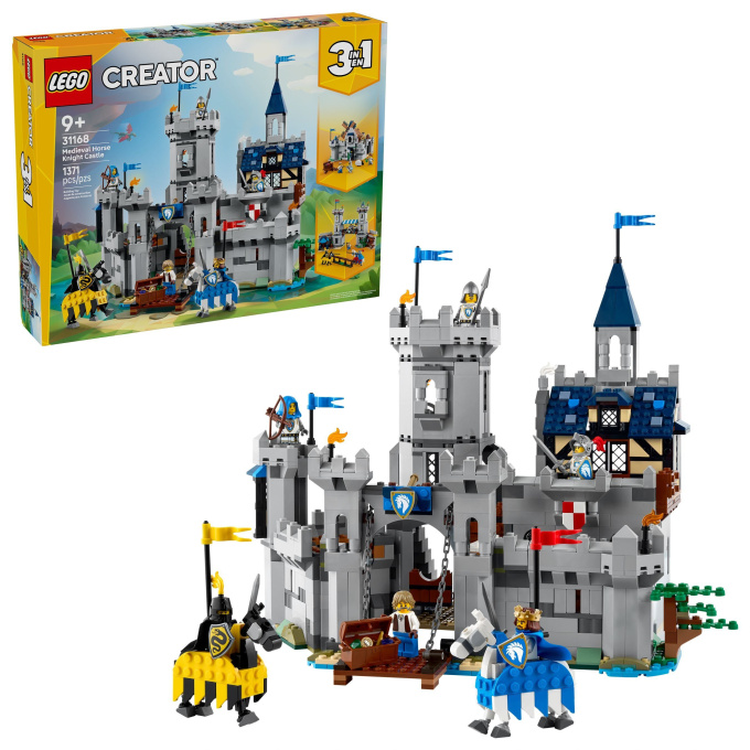 31168 Lego Creator – Středověký hrad a rytíři na koních
