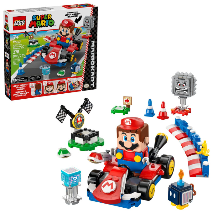 72043 Lego Super Mario – Mario Kart™ – Interaktivní LEGO® Mario™ a Standard Kart