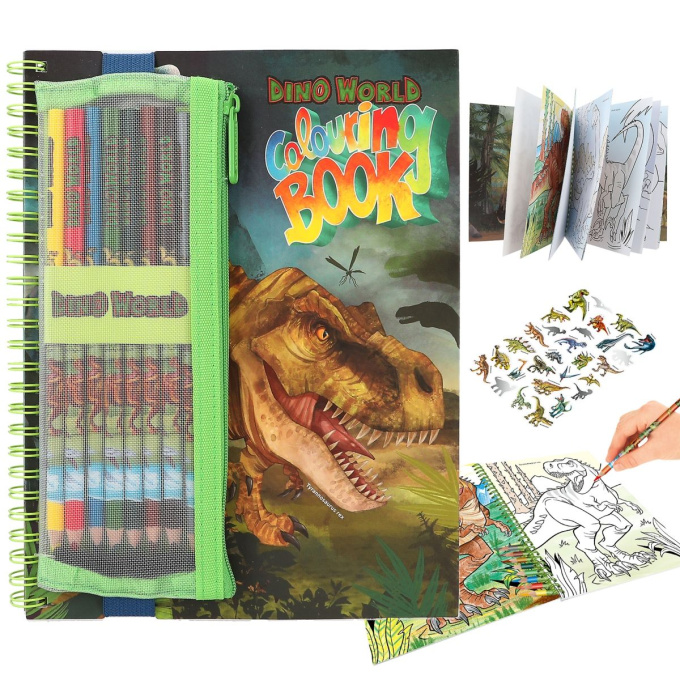 Dino World – Omalovánky s barvičkami