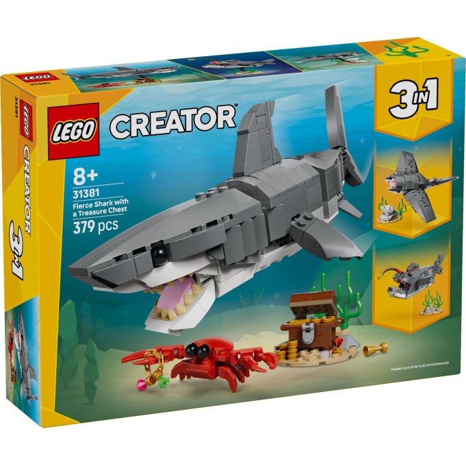31381 Lego Creator – Divoký žralok a truhla s pokladem