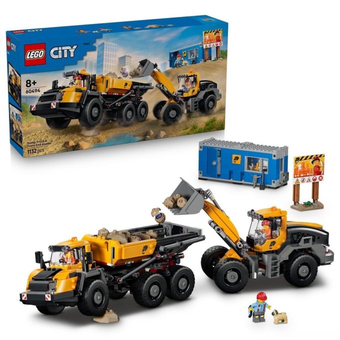 60494 Lego City - Sklápěč a čelní nakladač