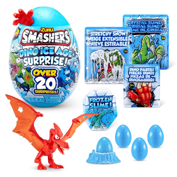 Smashers - Mega dinosauří vejce Červená