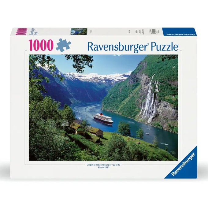 Puzzle 1000 - Nórsky fjord