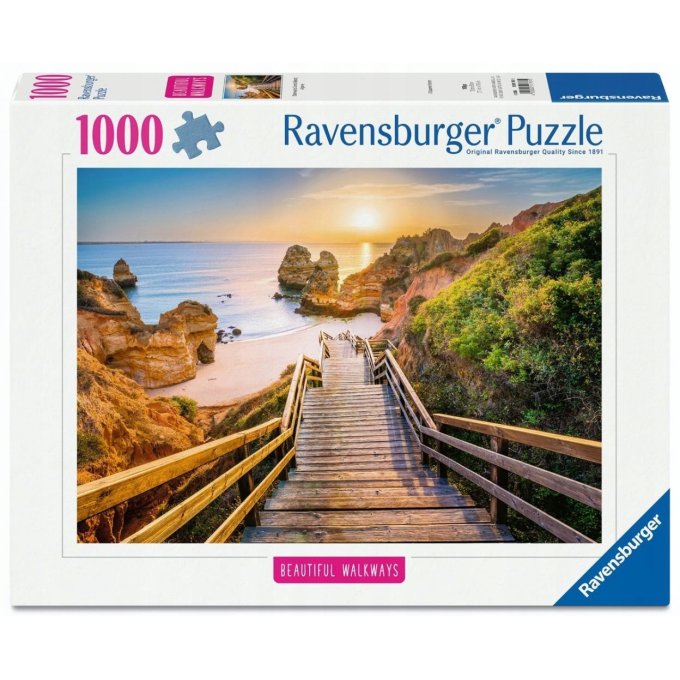 Puzzle 1000 – Schody na pláž Camilo, Algarve