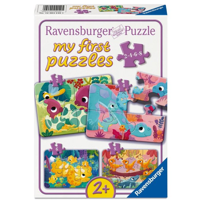 Moje první puzzle 4v1 - Roztomilí dinosauři