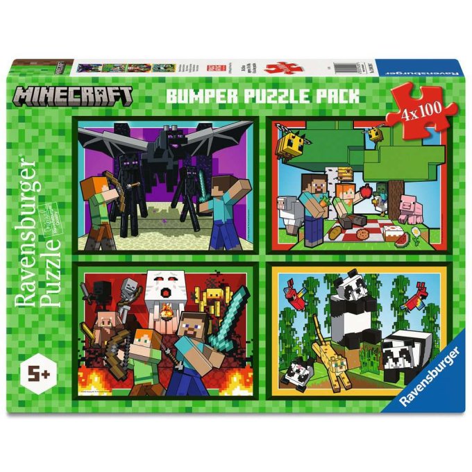 Puzzle 4x100 - Minecraft