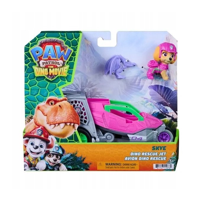 Paw Patrol Dino - Skye s vozidlem